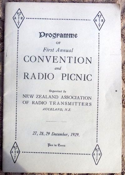 Programme front cover from 1929