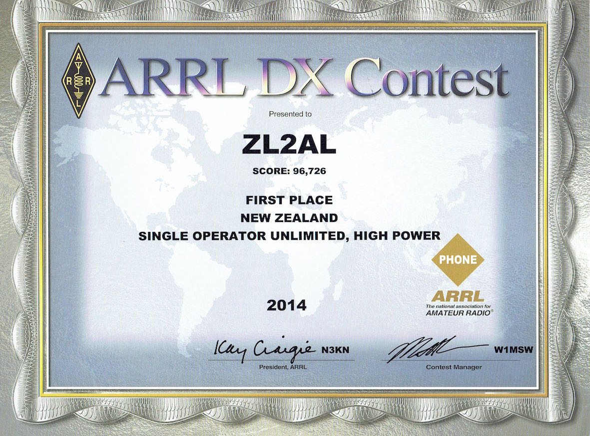 The ARRL International DX Contest is on every February and attracts entries from all over the world