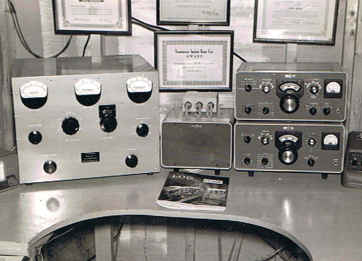 Amplifier 4-400s KW and Collins S-Line. The antenna was a TH6DXX up 80 feet. The station was really successful